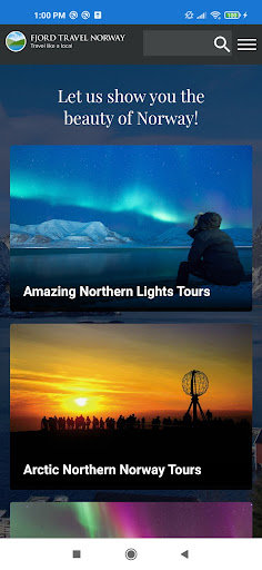 Android application NorwayGo! screenshort