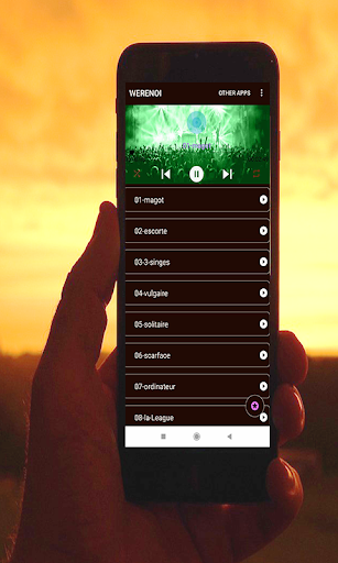 Android application werenoi meilleurs chansons screenshort