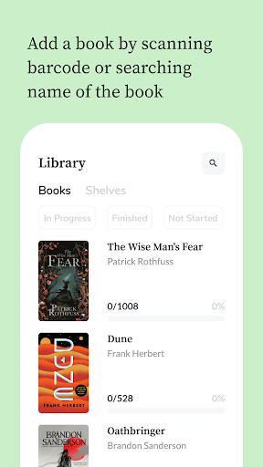 Traquer - Track books and read Screen 2