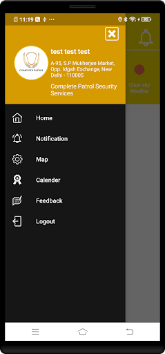 Android application Complete Patrol screenshort