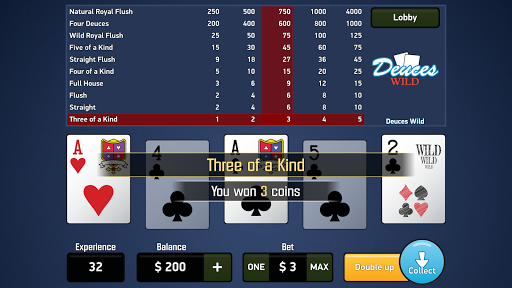 Deuces Wild - Video Poker Screen 2