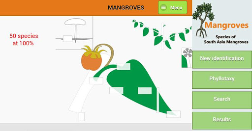 Android application Mangroves - Identification Kit screenshort