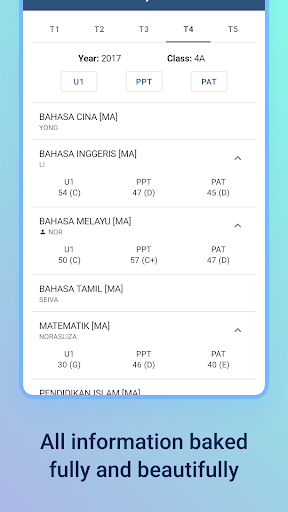 SAPS Touch: Semakan Keputusan Screen 3
