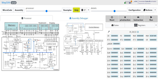 WepSIM Screen 2