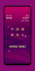 Dark Magenta - Gold Icons