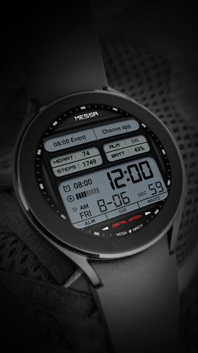 Watchface Messa Digital LX59 Screen 3