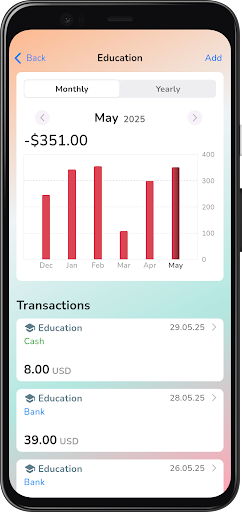 Screenshot of Pefi: Expense Tracker