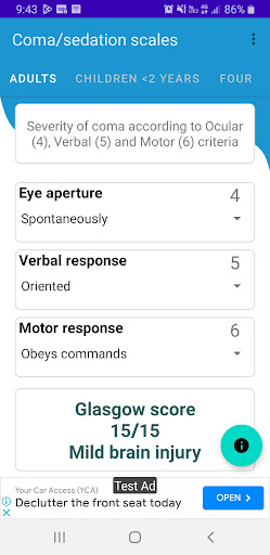 Glasgow Scales - FOUR - RASS Screen 2