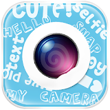 Pic editor with text writing icon