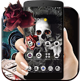 Gothic Skull Rose Theme icon