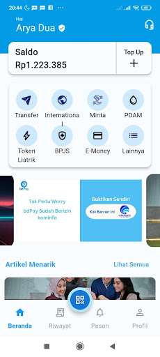 Android application bdPay Remittance screenshort
