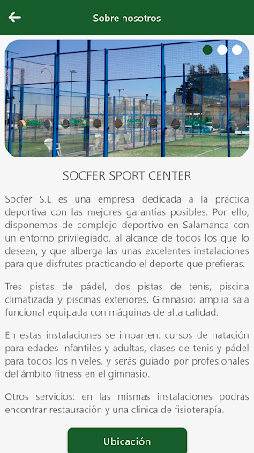 SOCFER SPORT CENTER Screen 3