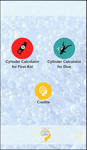 Android application Oxygen Cylinder Autonomy for D screenshort