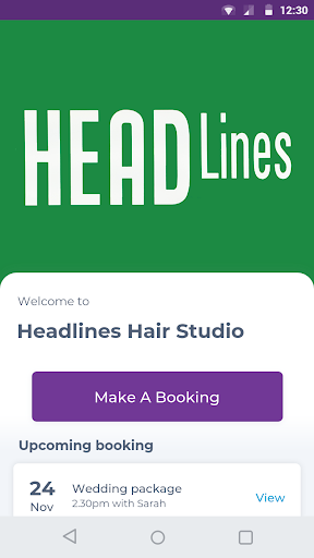 Android application Headlines Hair Studio screenshort