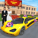 豪華な結婚式のリムジンタクシー：2021年を運転する3D車