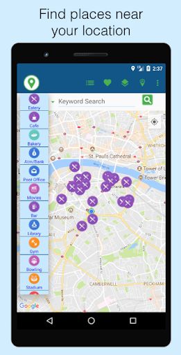 Android application Locator - Find Places screenshort