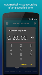 Hi-Q MP3 Voice Recorder (Pro) Screenshot