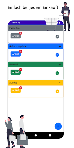Android application Einfache Einkaufsliste screenshort
