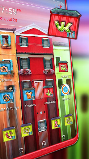 Android application Colorful House Launcher Theme screenshort