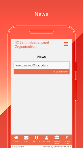 Jain E-Global Community App Screen 3