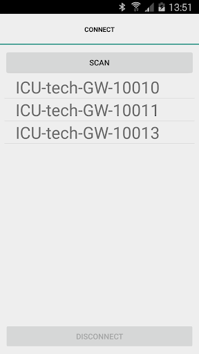 Android application ICU tech Gateway screenshort