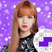 Blackpink Pixel Art Free Color By Number Coloring  Icon