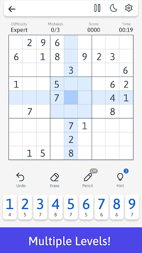 Classic Sudoku - Number Search Screen 3