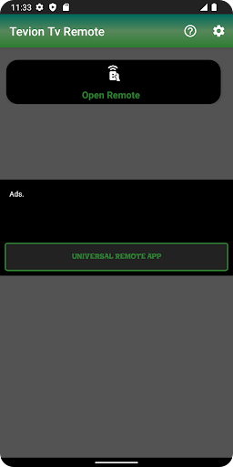 Android application Remote for Tevion Tv screenshort