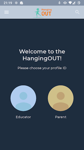 Android application Hanging Out! screenshort