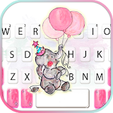 Cute Balloon Elephant Keyboard Theme icon