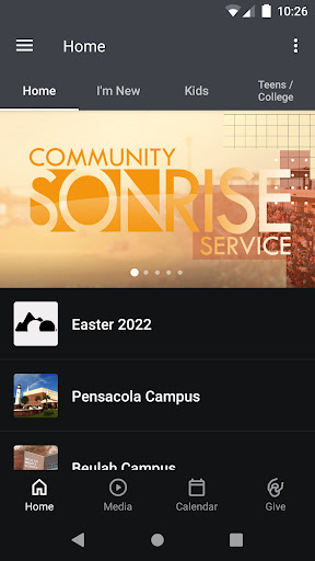 Android application Marcus Pointe Baptist Church screenshort