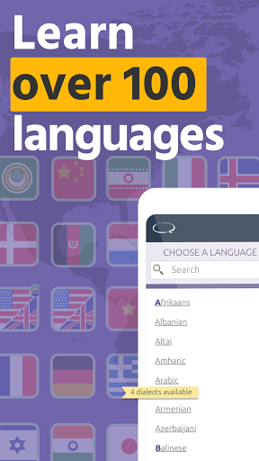 Android application Transparent Language Online screenshort