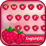 Cover Image of Télécharger Love Strawberry Keyboard - Fru  APK