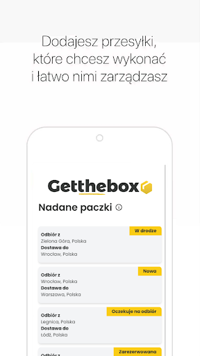 Android application Getthebox screenshort