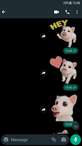 Captura de Pantalla 1 Stickers Cerdo WAStickerApps android