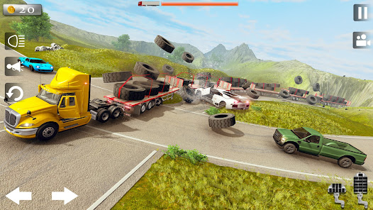 Giant Long Road Trains 2021:Be 2.0 APK + Mod (Unlimited money) untuk android