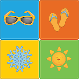 Seasons Memory Game for kids icon
