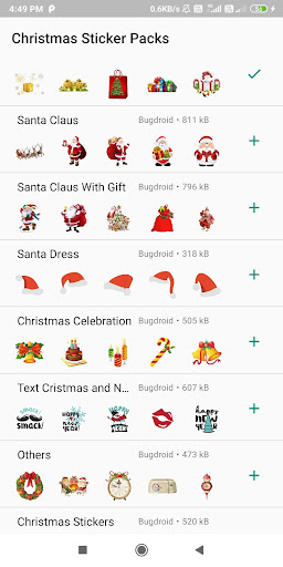 WAStickerApps - Xmas Stickers Screen 2