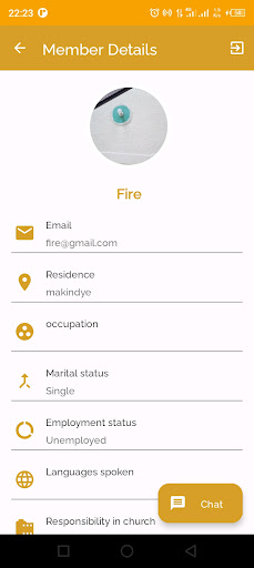 Najja mens database Screen 3