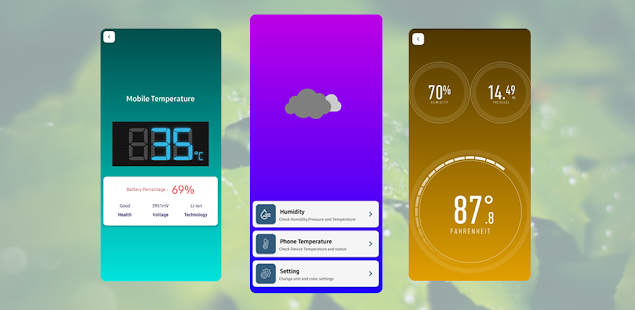 Humidity and Temperature Meter Screenshot