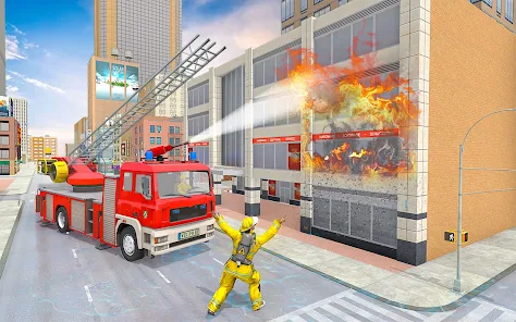 911 الإنقاذ حريق شاحنة 3D سيم - التطبيقات على Google Play