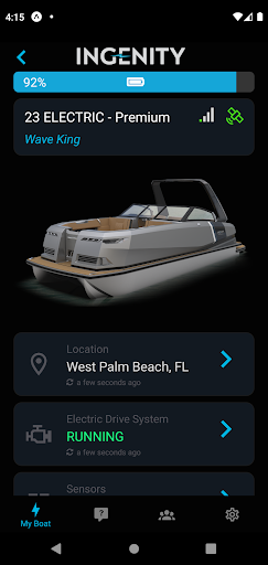 Android application Ingenity Connect screenshort