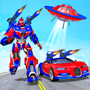 Flying Robot Car Games - Robot Shooting Games 2021  Icon