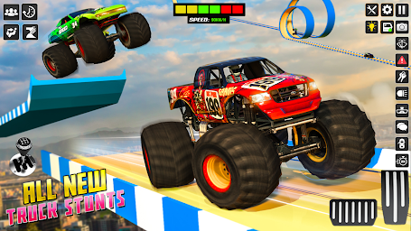 Monster Truck Stunts Car Games