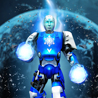Ice Hero Robot 3D: Flying Robot Fighting Game