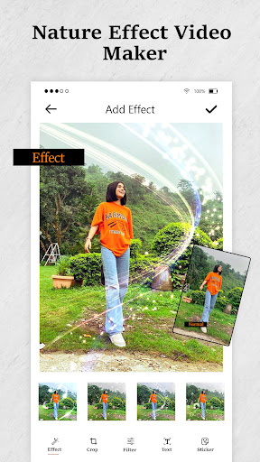 Android application Nature Effect video maker screenshort