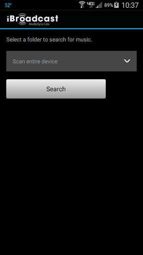 iBroadcast MediaSync Lite Screen 2