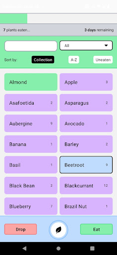 Android application Thirty Plants screenshort