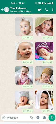 Android application Baby Stickers screenshort