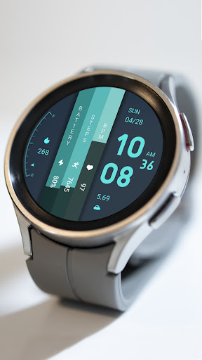 Flat Light Blue For Wear OS Screenshot 3 - AppWisp.com